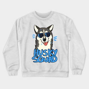 HUSKY SQUAD (gray) Crewneck Sweatshirt