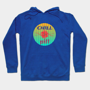 "Chill Pill" - Relaxed Hawaiian Beach Party Design Hoodie