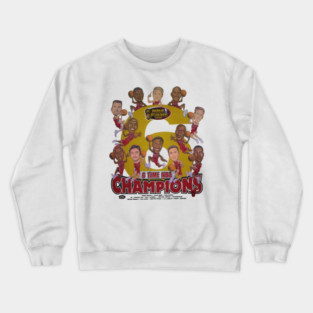Vintage 1998 Chicago Bulls Championship Caricature Shirt Crewneck Sweatshirt