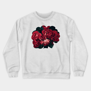 Black Flower Girl Crewneck Sweatshirt