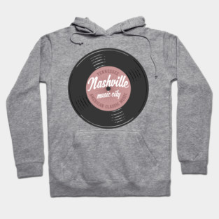 Nashville Music City Vinyl Tennessee Hoodie