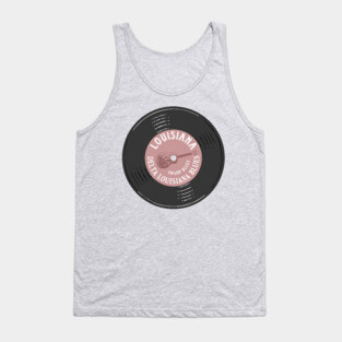 Louisiana Delta Swamp Blues Vinyl Vintage Tank Top