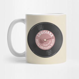 Louisiana Delta Swamp Blues Vinyl Vintage Mug
