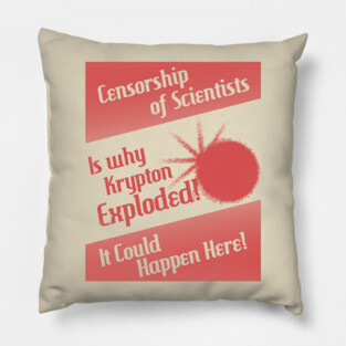 Censorship of Scientists Pillow