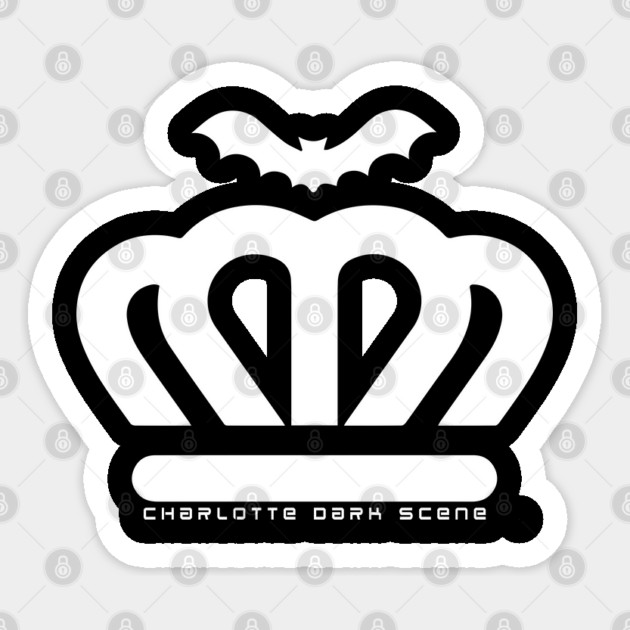 Charlotte Dark Scene white logo Sticker by majanation