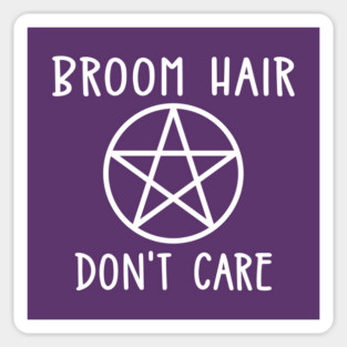 Broom Hair Don't Care Cheeky Witch® Sticker