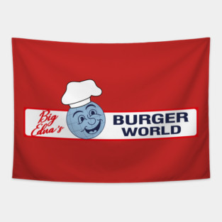 Big Edna's Burger World Tapestry