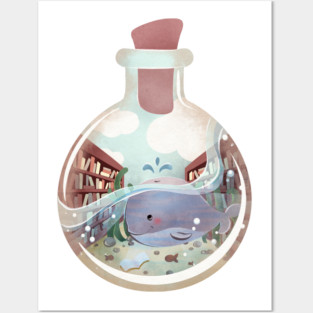 UNDERWATER LIBRARY Posters and Art