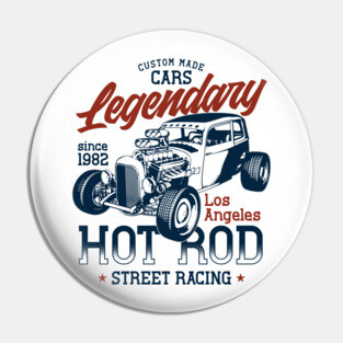 Hot Rod Street Racing Los Angeles Pin
