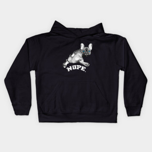 french bulldog, nope! Kids Hoodie