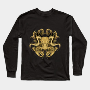 GOAT SKULL Long Sleeve T-Shirt
