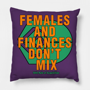 Star Trek: Rules Of Acquisition #94 T-Shirt Pillow