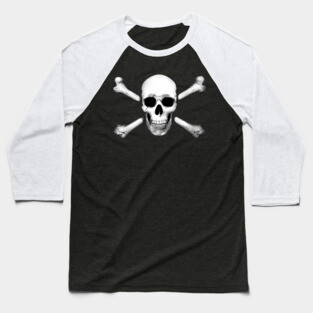 Skull and Crossbones Baseball T-Shirt