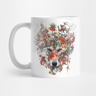 Flower wolf Mug
