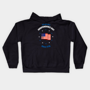 4th Of July Independence Day Since 1776 Kids Hoodie