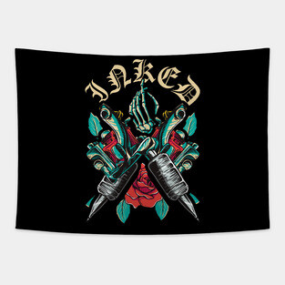 Inked Aesthetic Tattooed Tattoo Lovers & Artists Tapestry