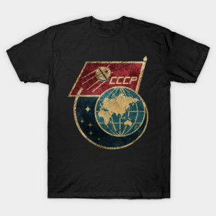 CCCP Flag Satellite T-Shirt