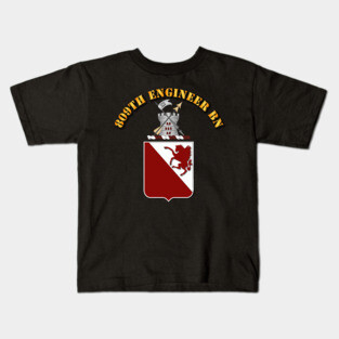 809th Engineer Bn - Coat of Arms Kids T-Shirt