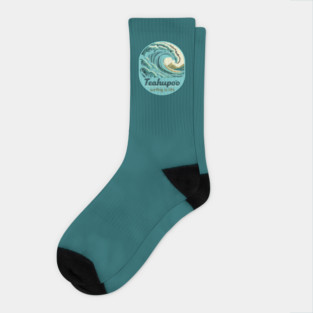 Teahupo'o Tahiti, French Polynesia Surfing is Life Waves Socks