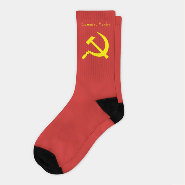 Commie Maybe Socks by dumbshirts