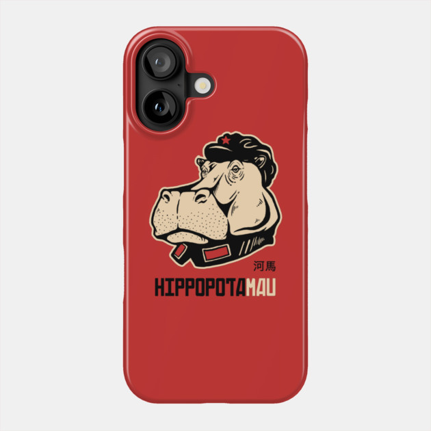 Hippopotamao Phone Case by dumbshirts