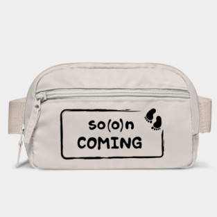 Soon coming & gender revealing pregnancy announcement Bag