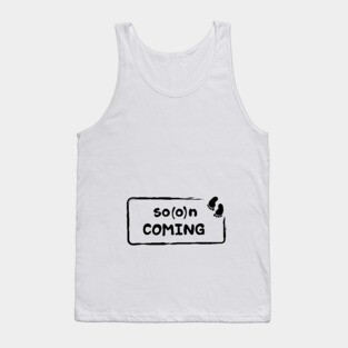 Soon coming & gender revealing pregnancy announcement Tank Top