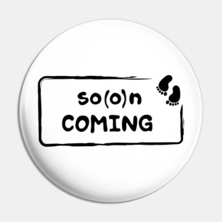 Soon coming & gender revealing pregnancy announcement Pin