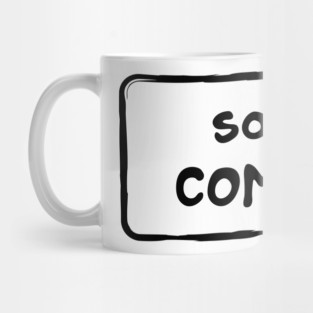 Soon coming & gender revealing pregnancy announcement Mug