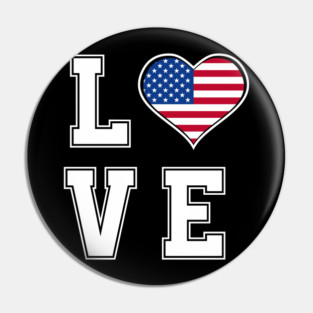 love usa funny fourth of july gift cool Pin