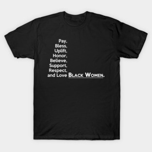 Black Women (White Text) T-Shirt