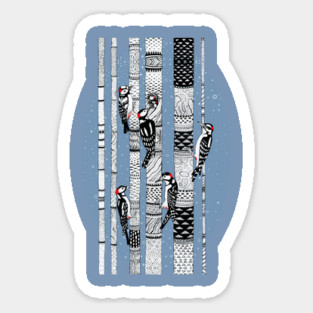 Woodpecker Sticker
