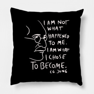 CG Jung Quote - I Am Not What Happened To Me Pillow