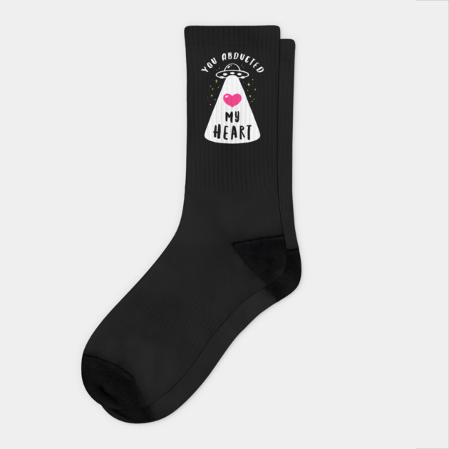 You Abducted My Heart Socks by dumbshirts