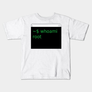 Bash Terminal - whoami: root Kids T-Shirt