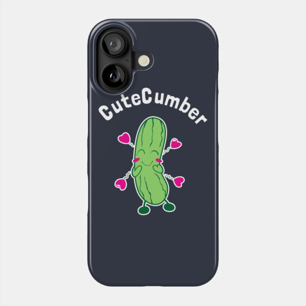 Cutecumber Phone Case by dumbshirts