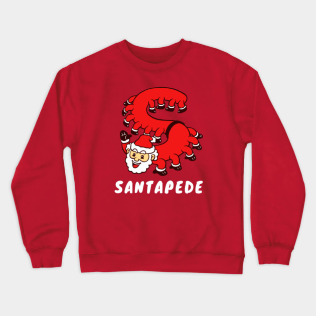 Santapede Crewneck Sweatshirt by dumbshirts