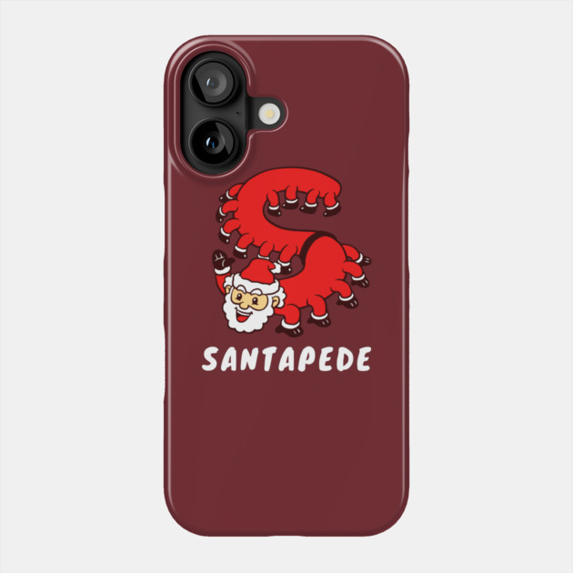 Santapede Phone Case by dumbshirts