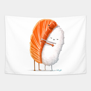 Sushi Hug Tapestry