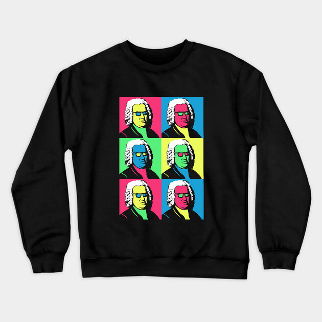 Bach Pop Art Crewneck Sweatshirt by dumbshirts
