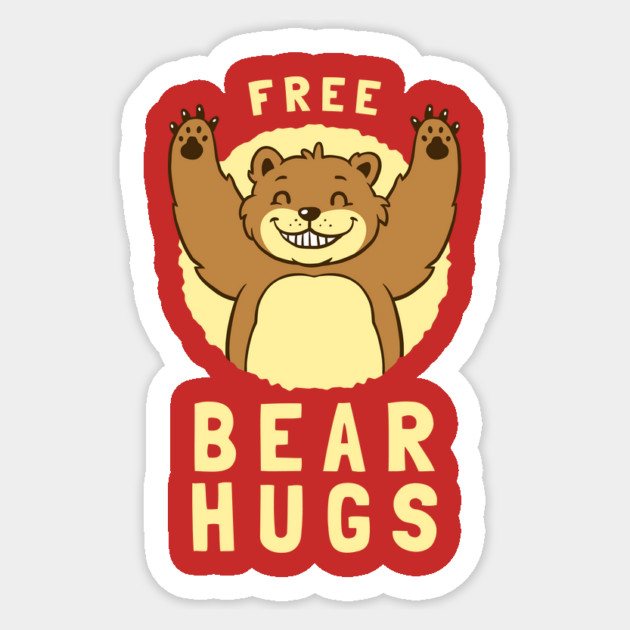 Free Bear Hugs Sticker by dumbshirts