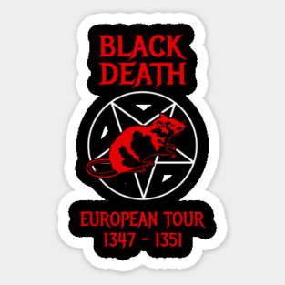 Black Death European Tour Magnet