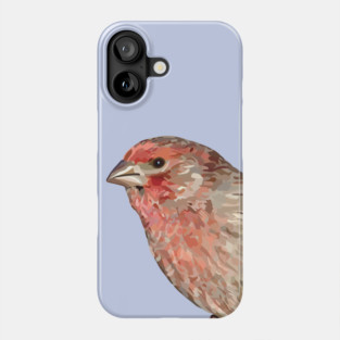 House Finch Song Bird Colorful Illustration Phone Case