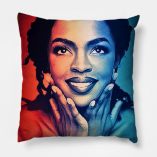Lauryn Hill with the smile Pillow