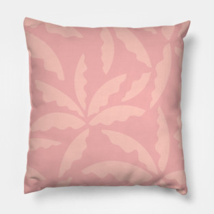 Palms in Blush Pink Pillow