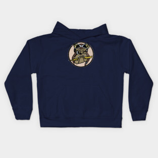 WW2 61st Fighter Squadron - Top Dogs (distressed) Kids Hoodie