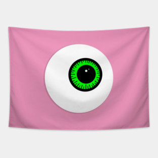 Green Eyeball Tapestry