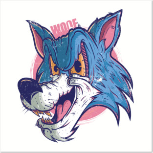 WOLF CARTOONS Design T-shirt STICKERS CASES MUGS WALL ART NOTEBOOKS PILLOWS TOTES TAPESTRIES PINS MAGNETS MASKS T-Shirt Posters and Art