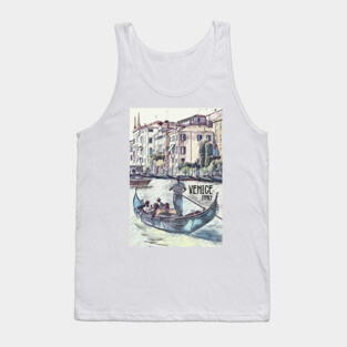 Venice Italy Vintage style poster Tank Top