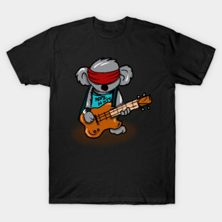Koala Playing a Bass Guitar T-Shirt